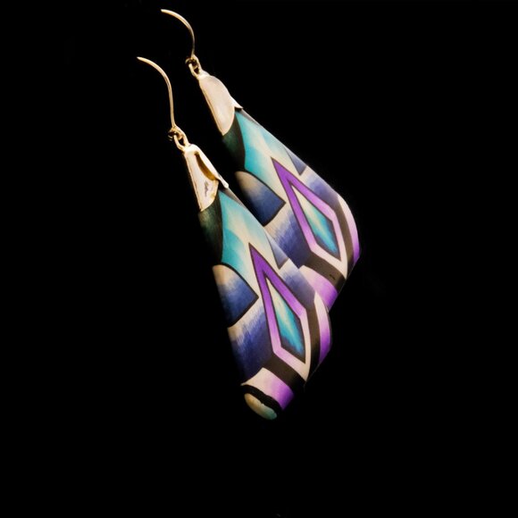 One-of-a-Kind Glacial Earring (A) by Handmade by Jon Stuart Anderson - Picture 4 of 6